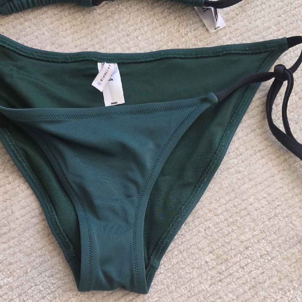 Solid & Striped Deep Teal Bikini Set - image 2